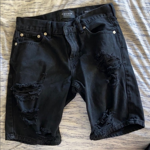 PacSun ripped jean shorts - Picture 1 of 6